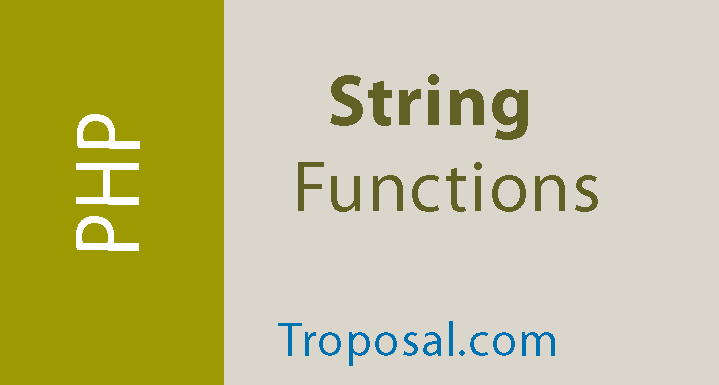 Zumbido Sede Claire Top 15 Most Common PHP String Functions - Troposal