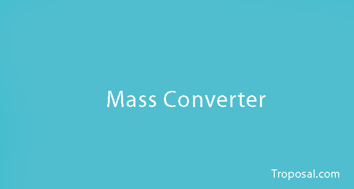 Mass Converter