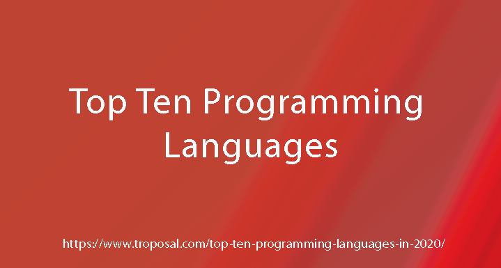 Top ten programming languages